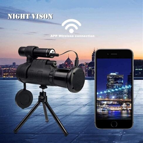 Telescopes for Adults Astronomy, High Power Telescope Digital ful Monocular 40X60 Zoom Monocular Telescope for Smartphone with Tripod in Saudi Arabia