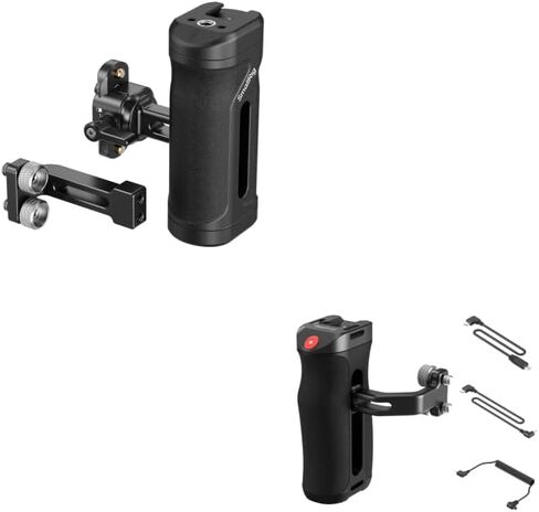 SmallRig Lightweight Mini Side Handle Kit with 1/4"-20 Threaded Holes & NATO Clamp+Threaded Side Handle with Record Start/Stop Remote Trigger in Saudi Arabia
