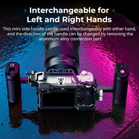 SmallRig Lightweight Mini Side Handle Kit with 1/4"-20 Threaded Holes & NATO Clamp+Threaded Side Handle with Record Start/Stop Remote Trigger in Saudi Arabia