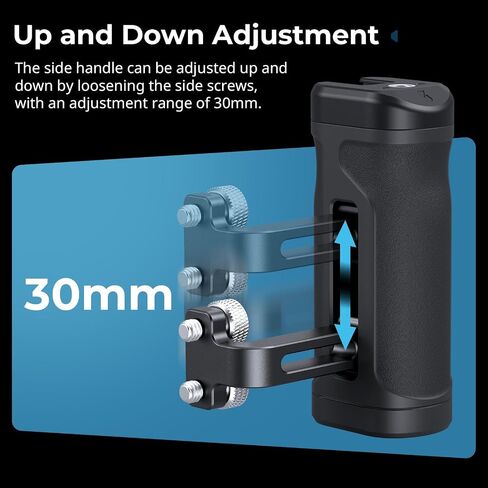 SmallRig Lightweight Mini Side Handle Kit with 1/4"-20 Threaded Holes & NATO Clamp+Top Handle with Monitor Mount in Saudi Arabia