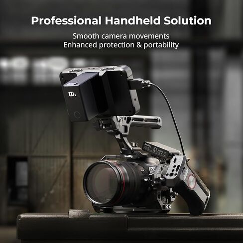 SmallRig R6 II Hawklock Camera Cage Kit for Canon+73''/185cm Carbon Fiber Heavy Duty Video Tripod in Kuwait