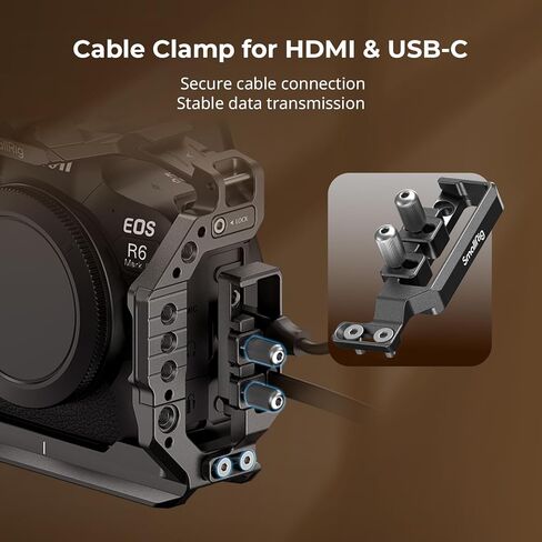 SmallRig R6 II Hawklock Camera Cage Kit for Canon+73''/185cm Carbon Fiber Heavy Duty Video Tripod in Kuwait