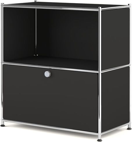 32.5-Inch Flip-Top Side Table & Buffet Cabinet with Detachable Wheels, Ample Storage, DIY Corner Bookshelf, Wall Shelf, Cube Organizer, Bedside Table – Modern Home Decor, White in Saudi Arabia