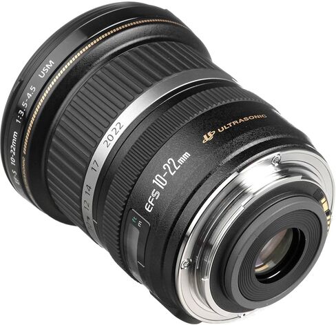 عدسة Canon EF-S 10-22mm f/3.5-4.5 USM لكاميرات Canon EF-S-Mount APS-C DSLR + حافظة عدسة + 3 فلاتر PC + غطاء محرك السيارة + منفاخ غبار + قلم فرشاة مستشعر + حافظة غطاء + المزيد (حزمة 12 قطعة) (متجددة)، أسود in Saudi Arabia