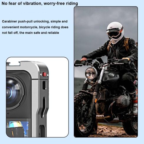 Rabbit Cage Aluminum Protective Case for Insta360 X5, Multifunctional Metal Frame Expansion Adapter Mount with Lens Cover in Saudi Arabia