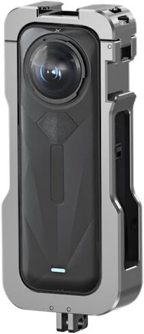 Rabbit Cage Aluminum Protective Case for Insta360 X5, Multifunctional Metal Frame Expansion Adapter Mount with Lens Cover in Saudi Arabia