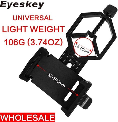 Telescopes for Adults Astronomy, High Power Aluminum Alloy Cellphone Adapter Mount,Anti-Shake Fits All Smartphone,Compatible with Binoculars Monoculars Telescope in Saudi Arabia