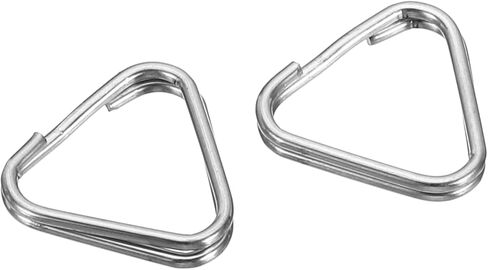 Camera Strap Lug Ring, 20 Pack Metal Triangle Split Ring Hook Adapter Universal for Camera Shoulder Strap, Silver in Saudi Arabia