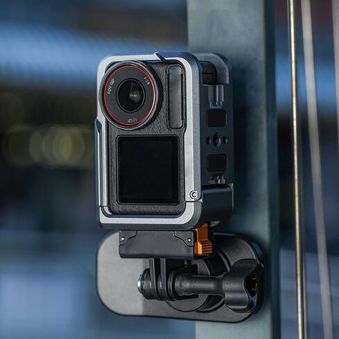 Camera Protective Cage for Action 5 Professional with Pre Positioned Base and Cold Shoe Port for Lighting Gear Camera Protections Frame in Saudi Arabia