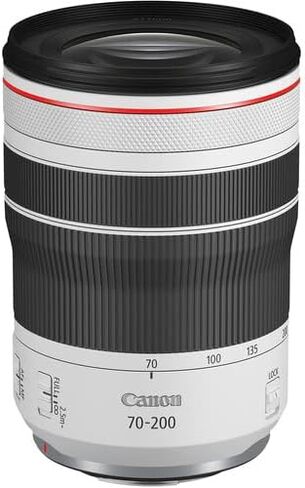 عدسة Canon RF 70-200mm f/4 L هي عدسة USM | تكبير تليفوتوغرافي من سلسلة L مع تثبيت الصورة والتركيز التلقائي السريع | لتصوير الرياضة والحياة البرية والسفر (4318C002) + محول EF-EOS R + حقيبة + بطاقة سعة 64 جيجابايت in Kuwait