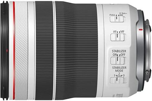 عدسة Canon RF 70-200mm f/4 L هي عدسة USM | تكبير تليفوتوغرافي من سلسلة L مع تثبيت الصورة والتركيز التلقائي السريع | لتصوير الرياضة والحياة البرية والسفر (4318C002) + محول EF-EOS R + حقيبة + بطاقة سعة 64 جيجابايت in Kuwait