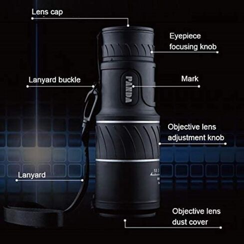 Telescopes for Adults Astronomy, High Power Telescope 40x60 12X Pocket High Times High Definition Focusing Monocular Telescope Black in Saudi Arabia