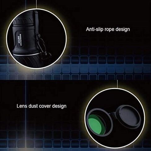 Telescopes for Adults Astronomy, High Power Telescope 40x60 12X Pocket High Times High Definition Focusing Monocular Telescope Black in Saudi Arabia