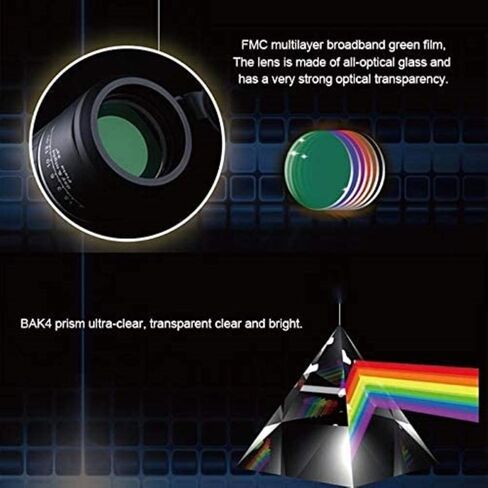 Telescopes for Adults Astronomy, High Power Telescope 40x60 12X Pocket High Times High Definition Focusing Monocular Telescope Black in Saudi Arabia