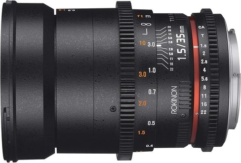 Rokinon Cine DS DS35M-NEX 35mm T1.5 AS IF UMC عدسة سينمائية كاملة الإطار بزاوية واسعة لسوني E (متجددة) in Kuwait