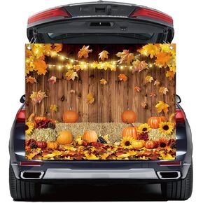 Halloween Trunk or Treat Car Decorations Kit, Wild West Rustic Wooden Barn Trunk or Treat Decoration, Western Theme Banner for SUV Archway Garage Door Halloween Party Decorations in Saudi Arabia