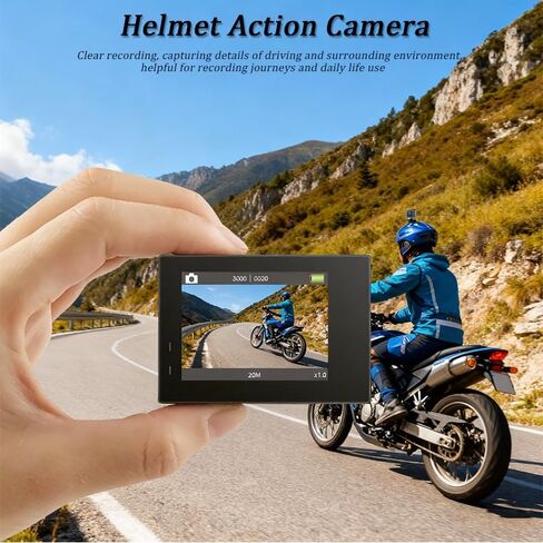 كاميرا خوذة دراجة نارية لـ Airoh GP 800/Matryx/Connor/Specktre، كاميرا عمل محمولة، كاميرا خوذة لركوب الدراجات، كاميرا داش بزاوية عريضة 140 درجة، ملحقات خوذة دراجة نارية، B 64 جيجابايت in Saudi Arabia