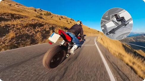مشبك دعم عصا سيلفي للدراجات النارية Insta360، متوافق مع X5/X4/X3/X2، GO Ultra/GO 3S/GO 3/GO 2، Ace/ACE PRO 2، ONE RS (Twin/4K)/ONE R in Kuwait
