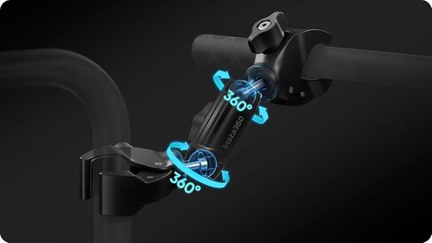مشبك دعم عصا سيلفي للدراجات النارية Insta360، متوافق مع X5/X4/X3/X2، GO Ultra/GO 3S/GO 3/GO 2، Ace/ACE PRO 2، ONE RS (Twin/4K)/ONE R in Kuwait