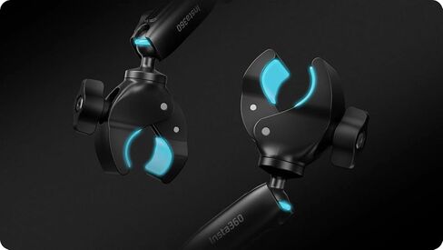 مشبك دعم عصا سيلفي للدراجات النارية Insta360، متوافق مع X5/X4/X3/X2، GO Ultra/GO 3S/GO 3/GO 2، Ace/ACE PRO 2، ONE RS (Twin/4K)/ONE R in Kuwait