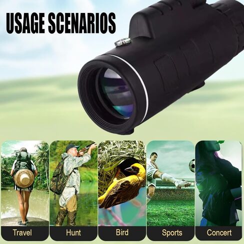Monocular with CompassTelescope,Fully Multi-Coated Lenses,Waterproof,Fogproof,Outdoor Activity,Hiking,Concert,Travelling in Saudi Arabia