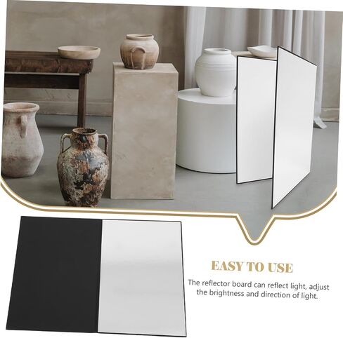 STOBOK Reflector Photography Reflection Board Assorted Colors Foldable Reflective Board Photo Prop Photo Reflective Kit Paper in Saudi Arabia