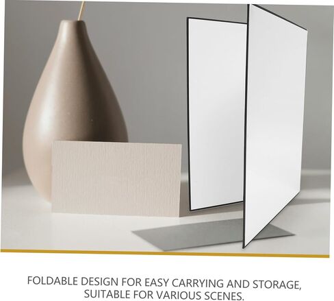 STOBOK Reflector Photography Reflection Board Assorted Colors Foldable Reflective Board Photo Prop Photo Reflective Kit Paper in Saudi Arabia