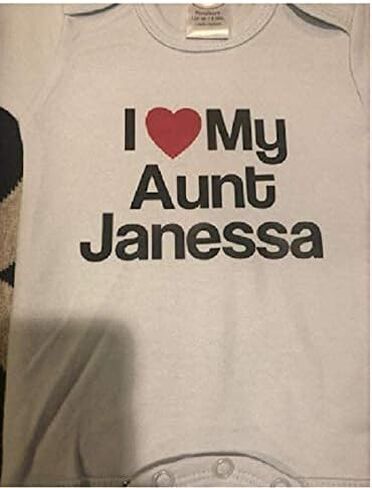 I love my Aunt personalized custom baby onesie ® one piece auntie infant bodysuit in Saudi Arabia