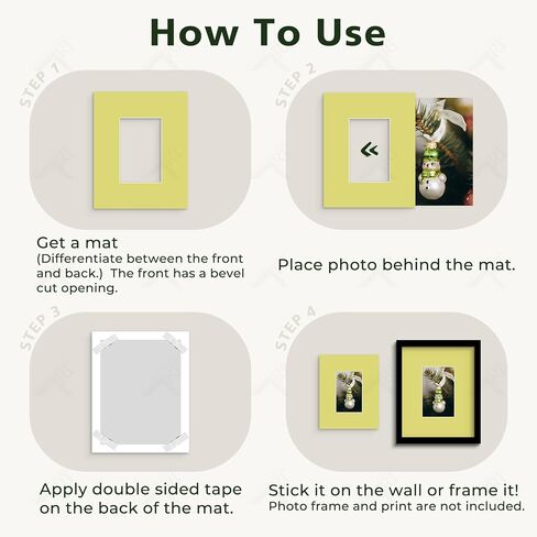 Golden State Art، 5 عبوات إطار صور بألوان مختلطة مقاس 8 × 10، فتحة 3.5 × 5.5 للصور مقاس 4 × 6 مع قطع مشطوفة أساسية بيضاء، سمك 4 طبقات in Saudi Arabia