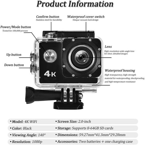 كاميرا خوذة دراجة نارية لعمود SH MX30، كاميرا فيديو خوذة دراجة نارية رياضية، عدسة زاوية واسعة 140 درجة، كاميرا داش للدراجات النارية لركوب الدراجات، 32 جيجابايت in Kuwait