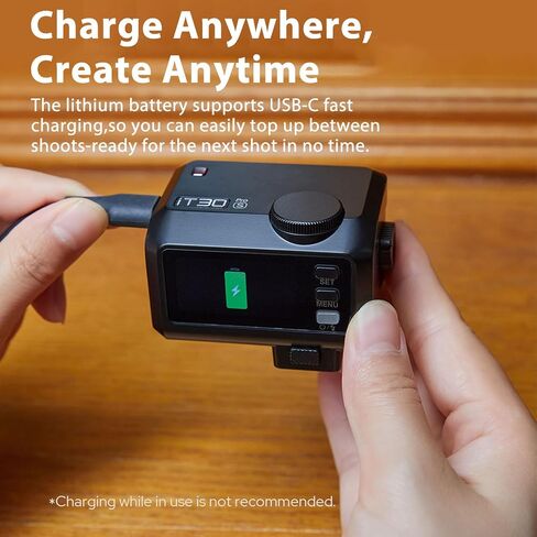 Godox Mini iT30Pro C iT30 Pro C for Canon TTL Flashlight Wireless Touch Screen Portable Flashlight HSS 1/8000 Second Compatible with Mirrorless Cameras External Flash Compatible for Canon Black in Saudi Arabia