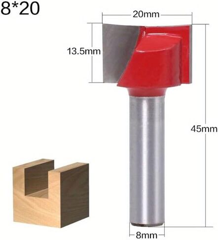 8mm Cleaning Bottom Engraving Woodworking Tools Bit Solid Carbide Milling Cutter End Mill for Wood Cutter (18mm) in Saudi Arabia