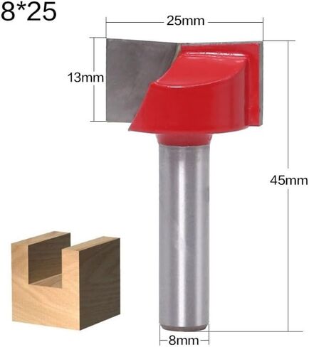 8mm Cleaning Bottom Engraving Woodworking Tools Bit Solid Carbide Milling Cutter End Mill for Wood Cutter (18mm) in Saudi Arabia