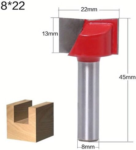 8mm Cleaning Bottom Engraving Woodworking Tools Bit Solid Carbide Milling Cutter End Mill for Wood Cutter (18mm) in Saudi Arabia