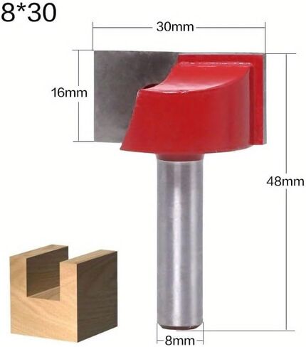 8mm Cleaning Bottom Engraving Woodworking Tools Bit Solid Carbide Milling Cutter End Mill for Wood Cutter (18mm) in Saudi Arabia