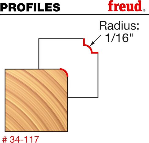 Freud 34-117: 1/16" Radius Rounding Over Bit with 1/2" Shank in Saudi Arabia