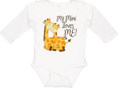 inktastic My Mimi Loves Me Long Sleeve Creeper in Saudi Arabia