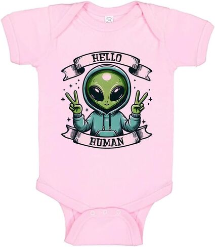 TATY Kids Hello Human Alien Baby Infant Bodysuit in Saudi Arabia