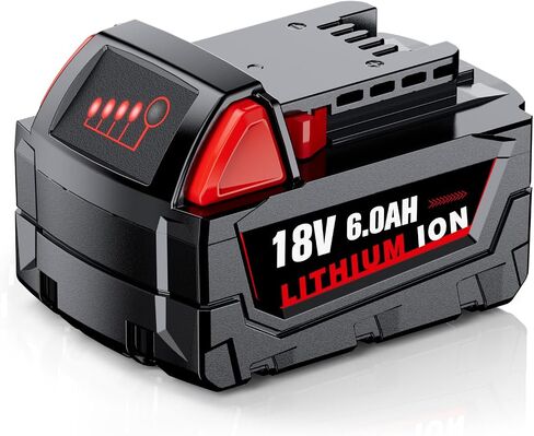 18v Battery Replacement for Milwaukee 18v Battery 48-11-1850 48-11-1860, Compatible with Cordless Power Tools in Kuwait