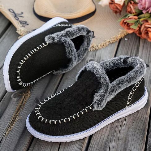 Fashion SneakersWomen's Fashion Snow Sneakers Comfortable Warm Flat Sport Shoes in Saudi Arabia