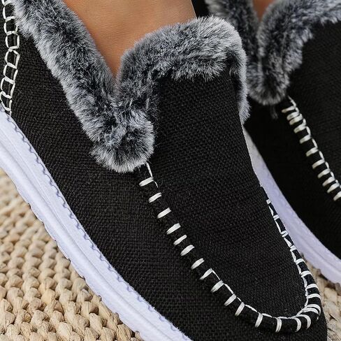 Fashion SneakersWomen's Fashion Snow Sneakers Comfortable Warm Flat Sport Shoes in Saudi Arabia