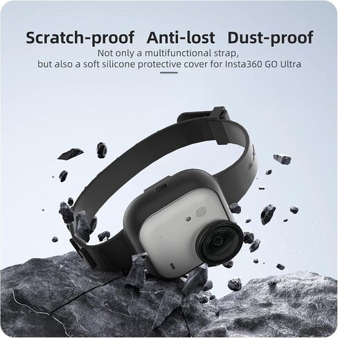 Camera Wrist Strap Fit for Insta360 GO Ultra Adjustable Silicone Hand Wrist Strap Lanyard Protective Case Cover in Saudi Arabia