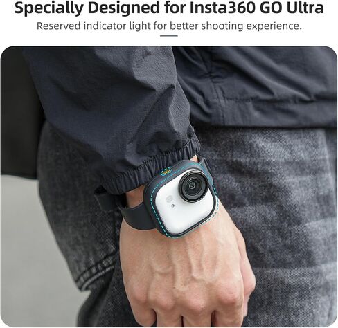 Camera Wrist Strap Fit for Insta360 GO Ultra Adjustable Silicone Hand Wrist Strap Lanyard Protective Case Cover in Saudi Arabia