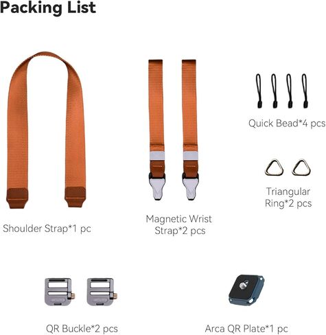 حزام كاميرا 3 في 1 مع إطلاق سريع، حزام كتف للكاميرا، حزام المعصم وشماعة الحقيبة، متعدد الاستخدام للكاميرات وحقائب الظهر in Kuwait