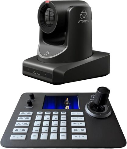 Atomos A-Eye 4K PTZ Camera 12x Optical Zoom with AI Auto-Tracking (Black) Bundle with Remote Control (2 Items) in Saudi Arabia