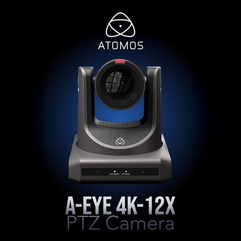 Atomos A-Eye 4K PTZ Camera 12x Optical Zoom with AI Auto-Tracking (Black) Bundle with Remote Control (2 Items) in Saudi Arabia
