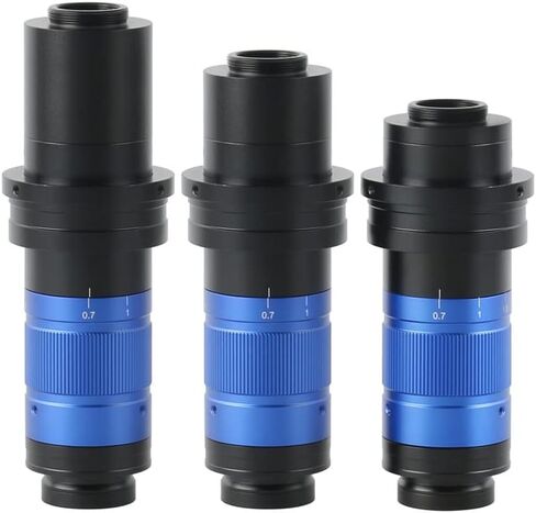 Microscope Accessories Kit 300X 450X 600X Digital Monocular Continuous Zoom C-Mount Lens 0.7X-5.6X Magnification Lens Microscope Slides in Saudi Arabia