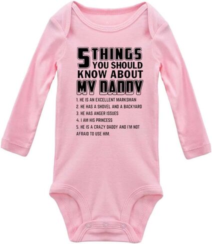 5 Things You Should Know About My Daddy Rompers for Infant Unisex Baby Long Sleeve soft in Saudi Arabia