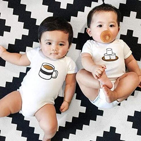 بدلة هدية من The Spunky Stork Baby Girl & Boy المضحكة لحديثي الولادة التوأم العضوية in Kuwait