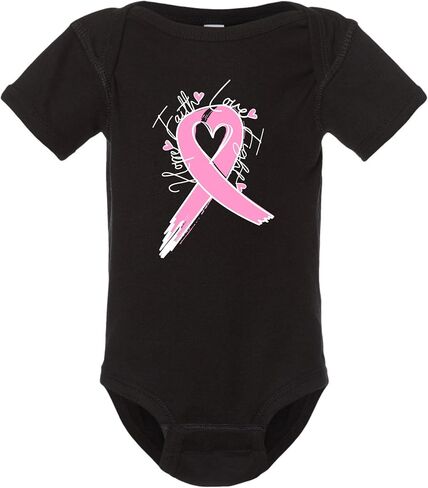 Go All Out Cute Script Breast Cancer Awareness Ribbon Infant Creeper in Saudi Arabia